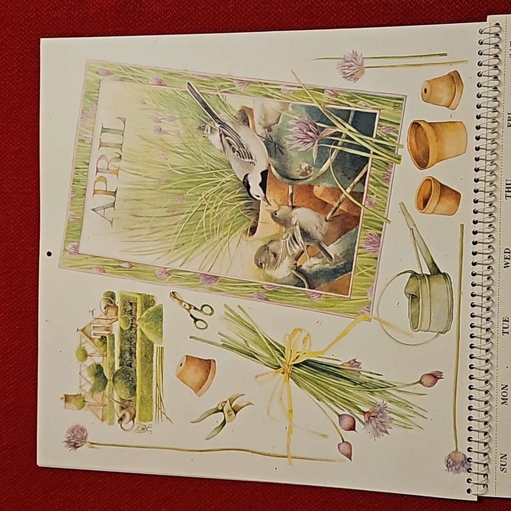 Marjolein Bastin Hallmark @2001 calendar UNUSED Nature's Sketchbook art craft - Picture 8 of 16